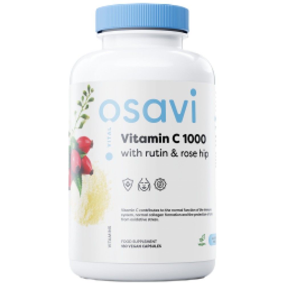 Vitamin C 1000 | z rutin & rose hip - 180 kapsul