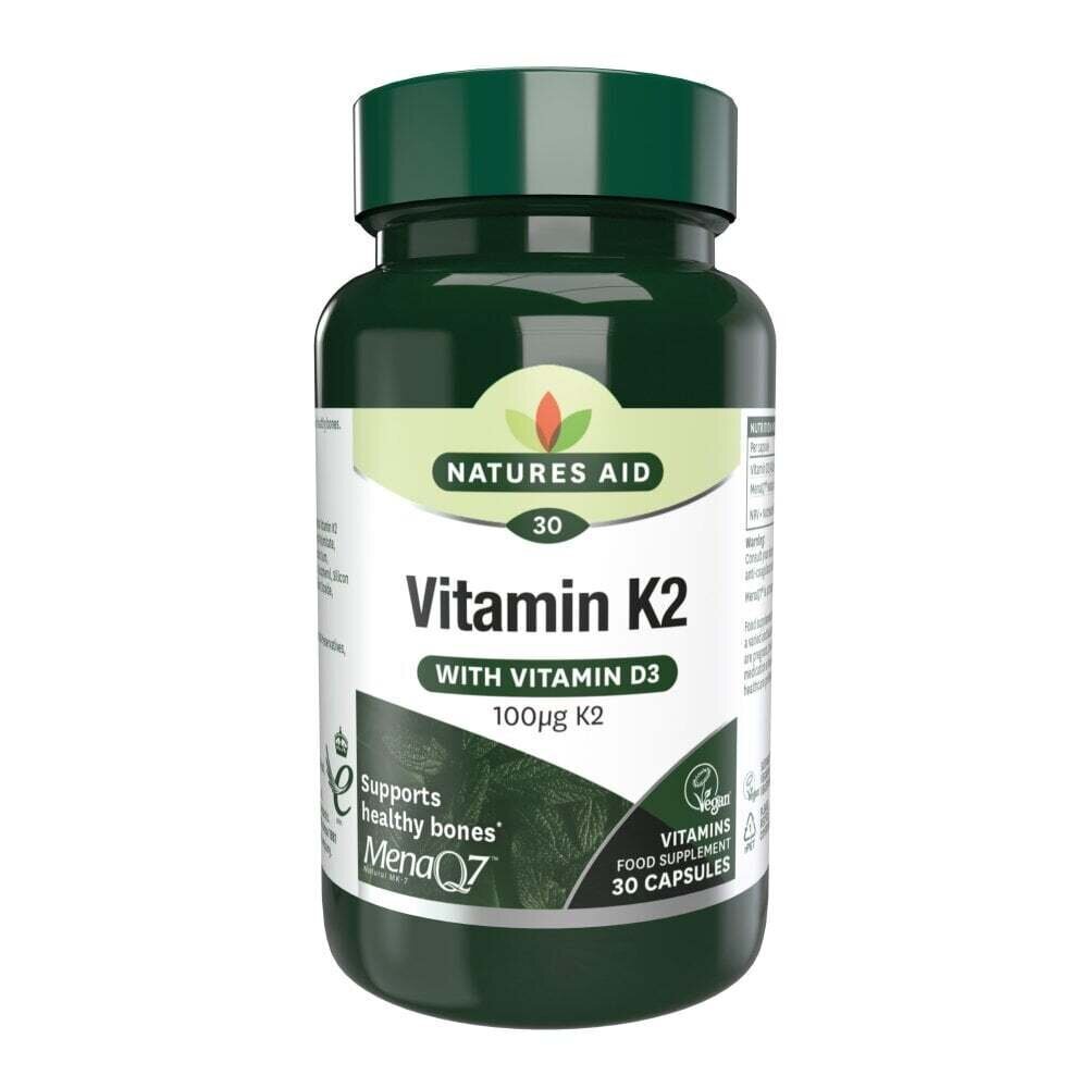 Naravni vitamin K2 + D3 (vitamin K2 + D3) 100 mcg 30 kapsule narave