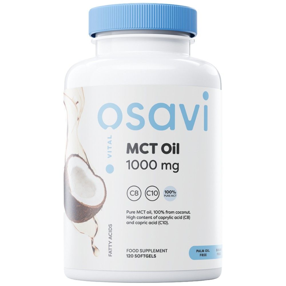 MCT olje 1000 mg | C8 + C10 - 180 SoftGels