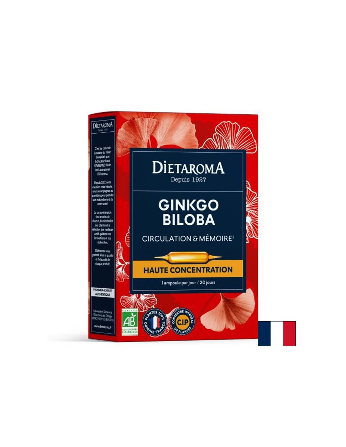 Spomin in koncentracija - Ginkgo Biloba, 20 pitja ampul