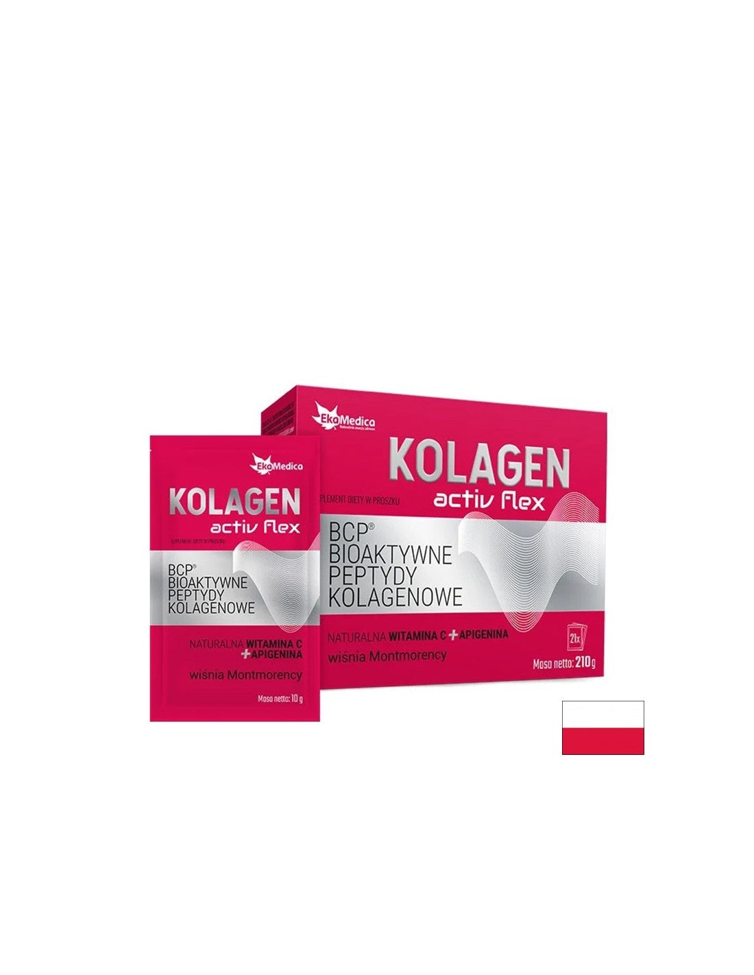 Lasje in koža - bioaktivni kolagenski peptidi + vitamin C in apigenin, 21 vrečk