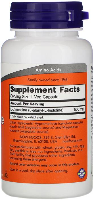 L -karnozin 500 mg - 50 kapsul