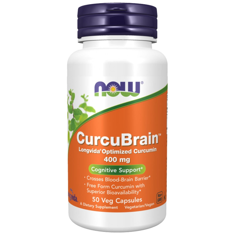 Curcubrain ™ 400 mg | Longvida® Optimizirani kurkumin - 50 kapsul