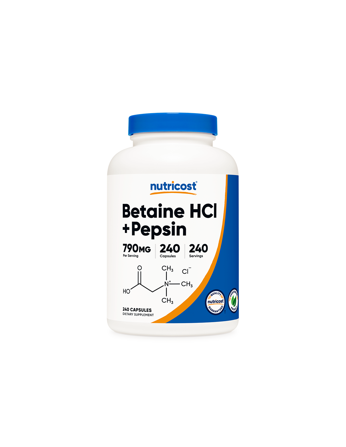 Prebava - betain hidroklorid + pepsin, 240 <tc>Nutricost</tc> Kapsule