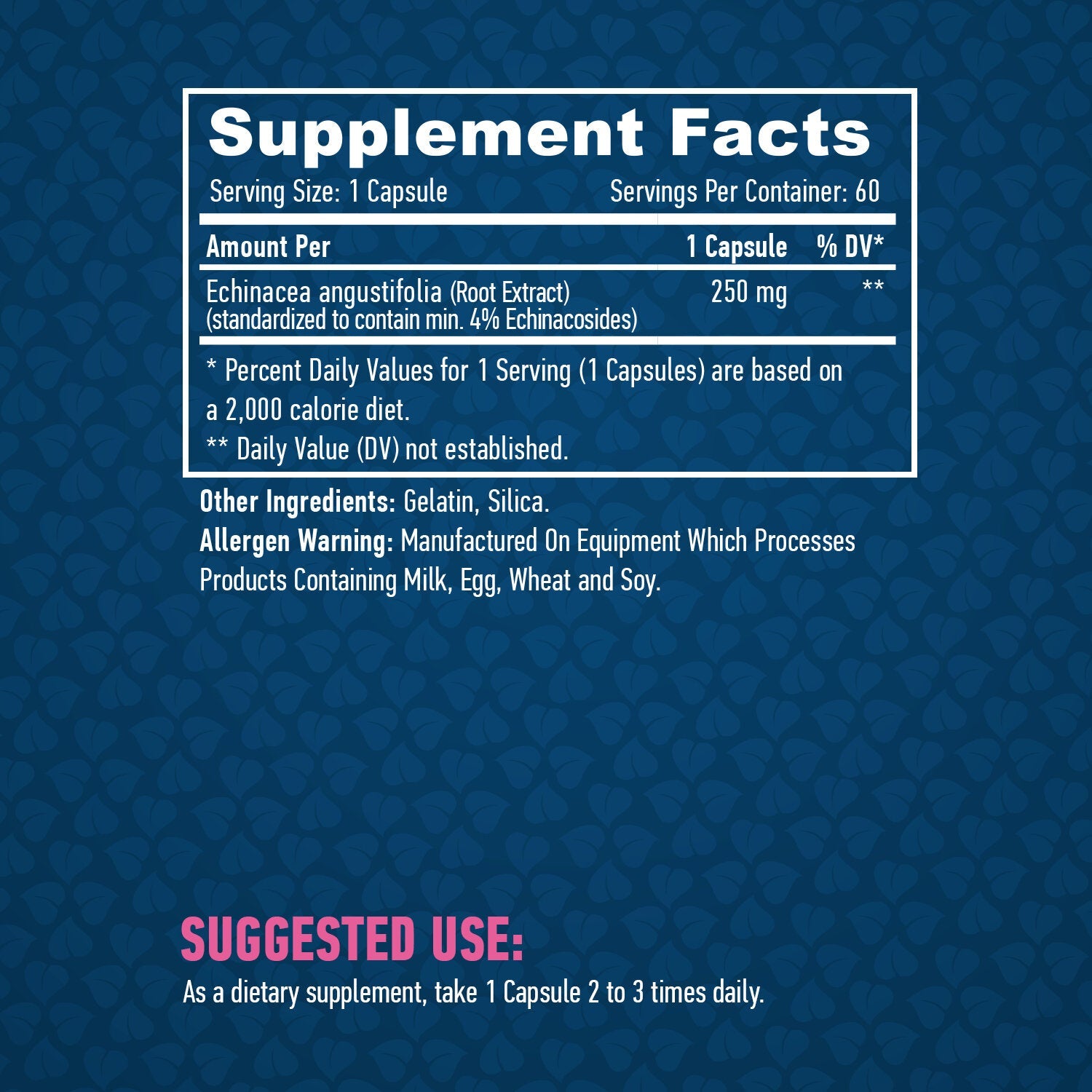 Echinacea 250mg. / 60 Caps. - Feel You