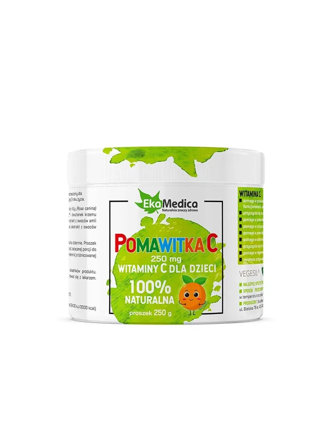 Imunost - vitamin C za otroke, 250 mg x 250 g v prahu