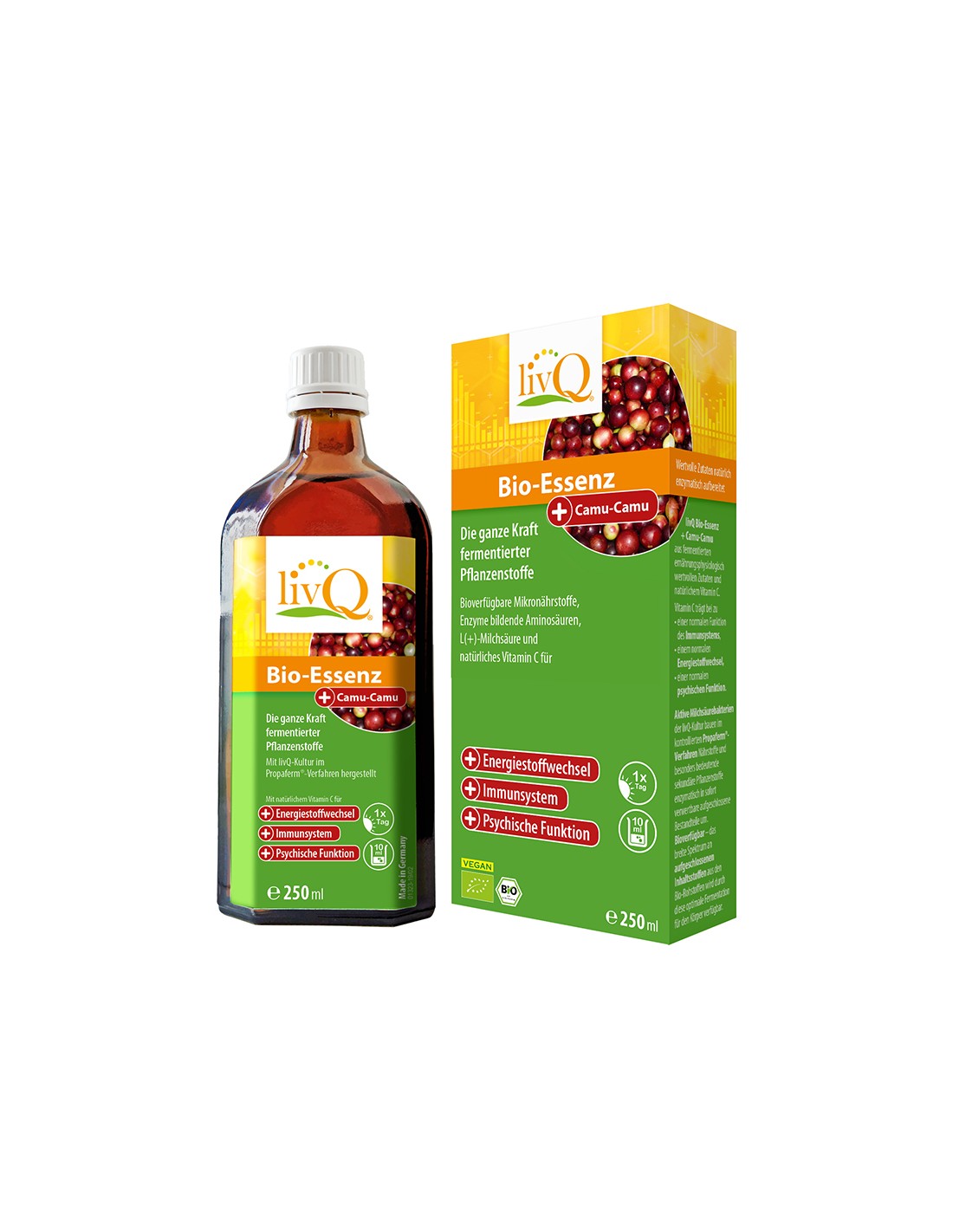 Sirup s fermentiranim rastlinskim izvlečkom s Camu-camu Bio, 250 ml <tc>LivQ</tc>