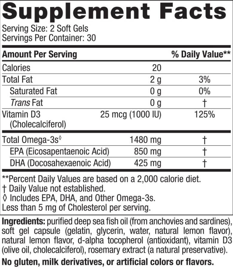 Ultimate omega xtra | Z vitaminom D3 - 60 gel kapsul