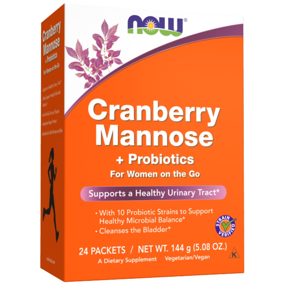 Branberry Mannose + probiotiki | Za ženske na poti - 24 x 6 gramov