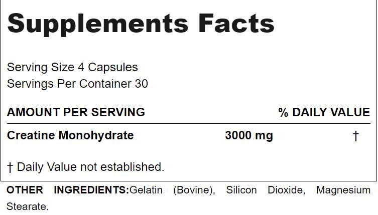 Kreatin 3000 Caps - 120 kapsul