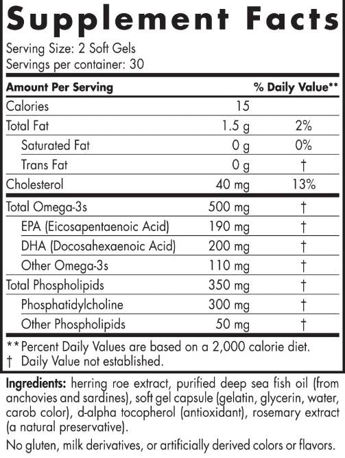 Omega -3 fosfolipidi - 60 gel kapsul