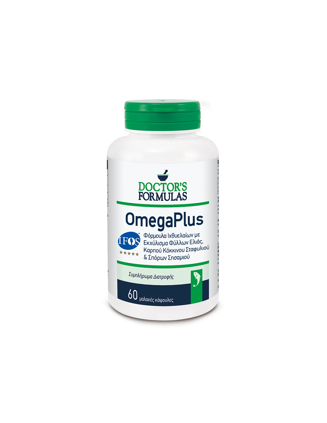 Omega Plus (Omega-3, Olive, grozdje in sezam), 60 kapsul za kapsule softgela.