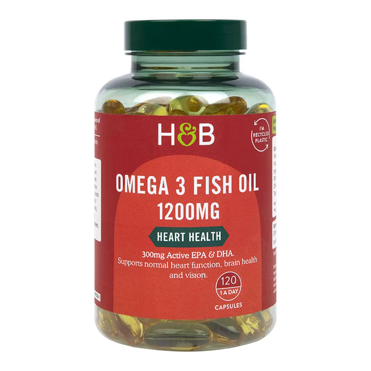 Omega-3 koncentrirano ribje olje (omega 3 ribje olje) 1200mg 120 kapsule Holland & Barrett
