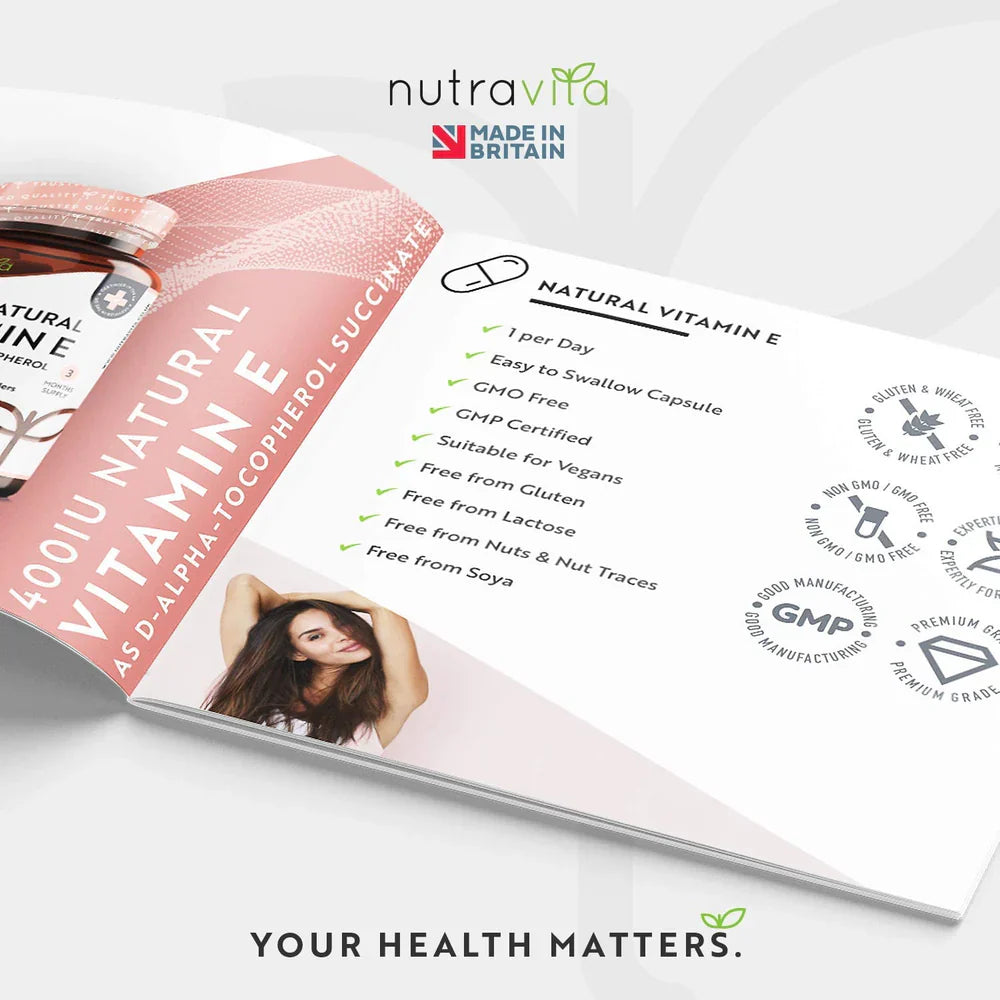 Naravni vitamin E 400IU 90 VCAPS