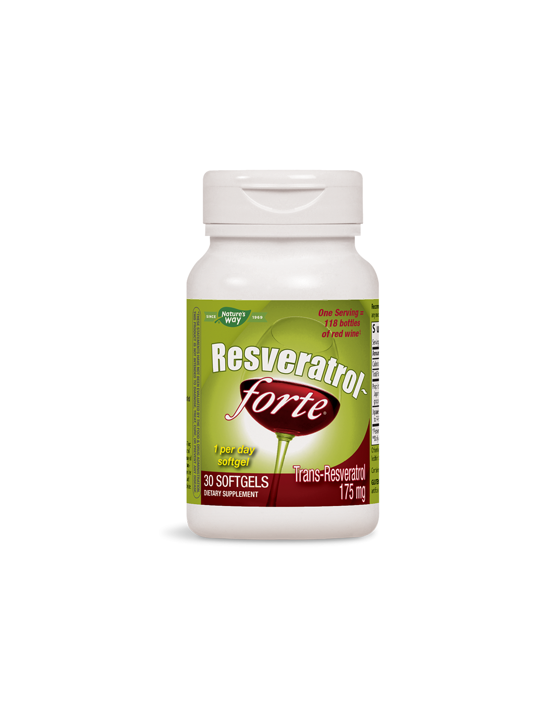 Resveratrol -Forte - za srce in krvne žile - antioksidant, 30 kapsul softgela
