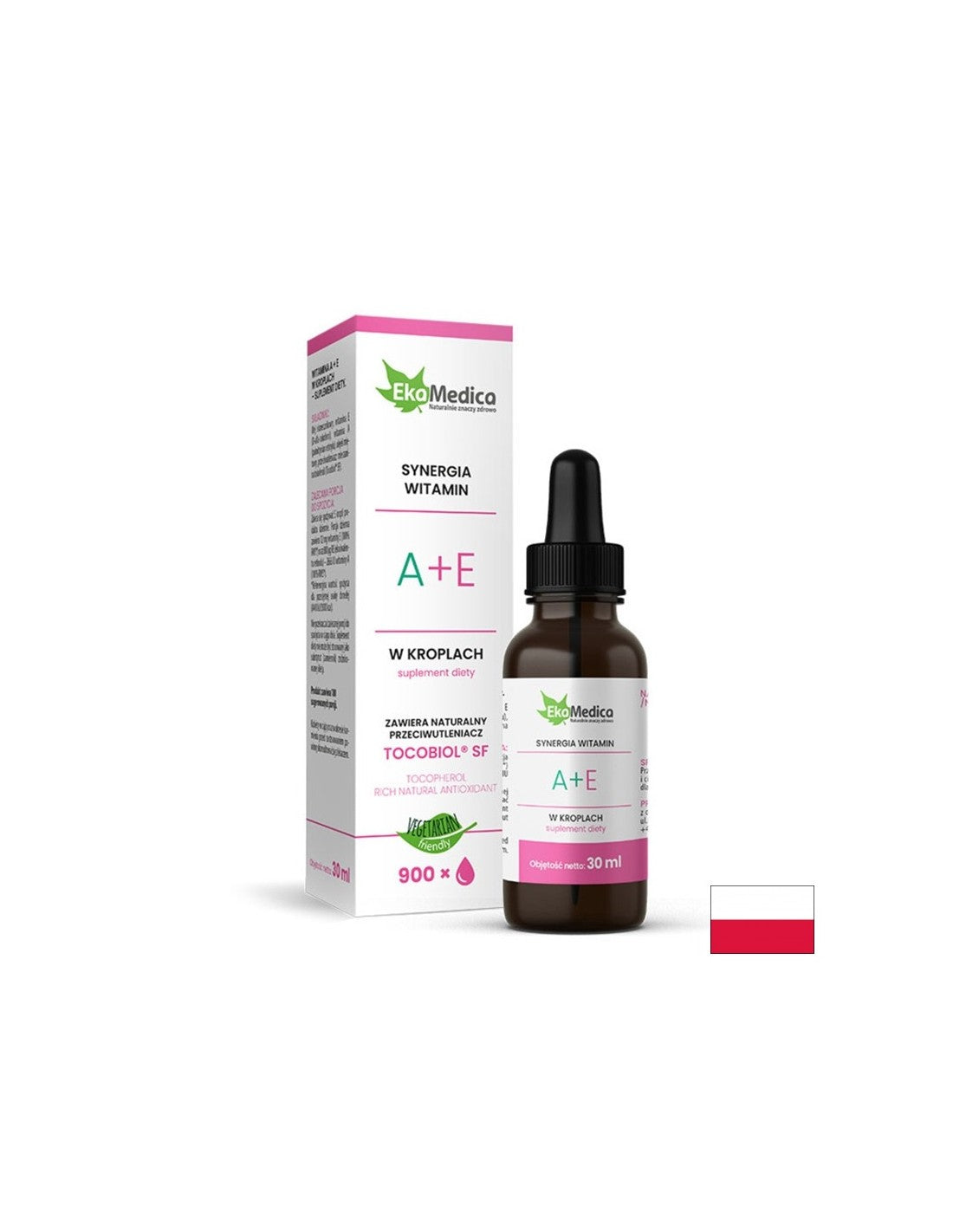 Vizija - vitamini A+E, spusti 30 ml ekamedica