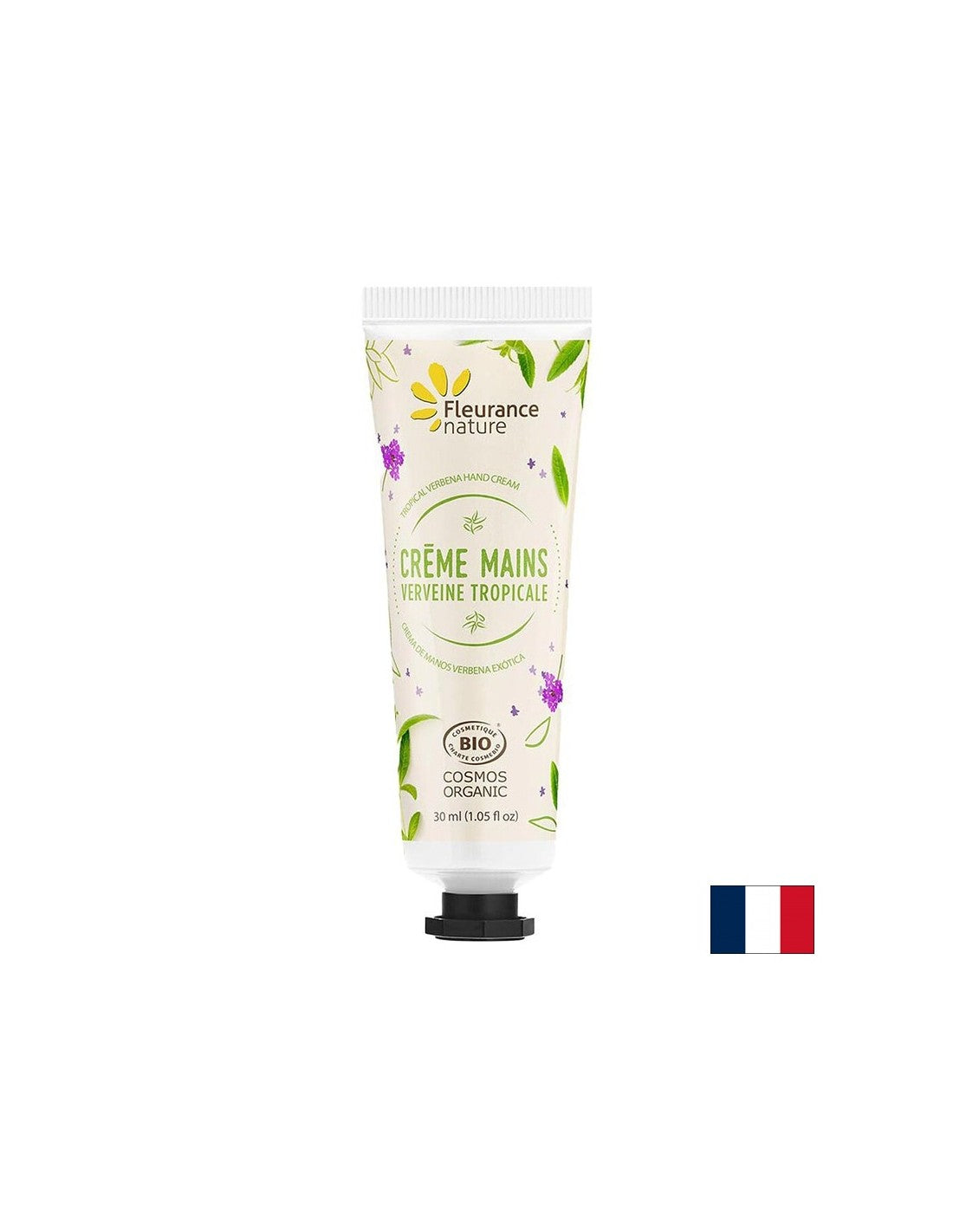 Krema za roke s tropsko verbeno listno vodo, karitejevo maslo, aloe vera, 30 ml floriranja narava