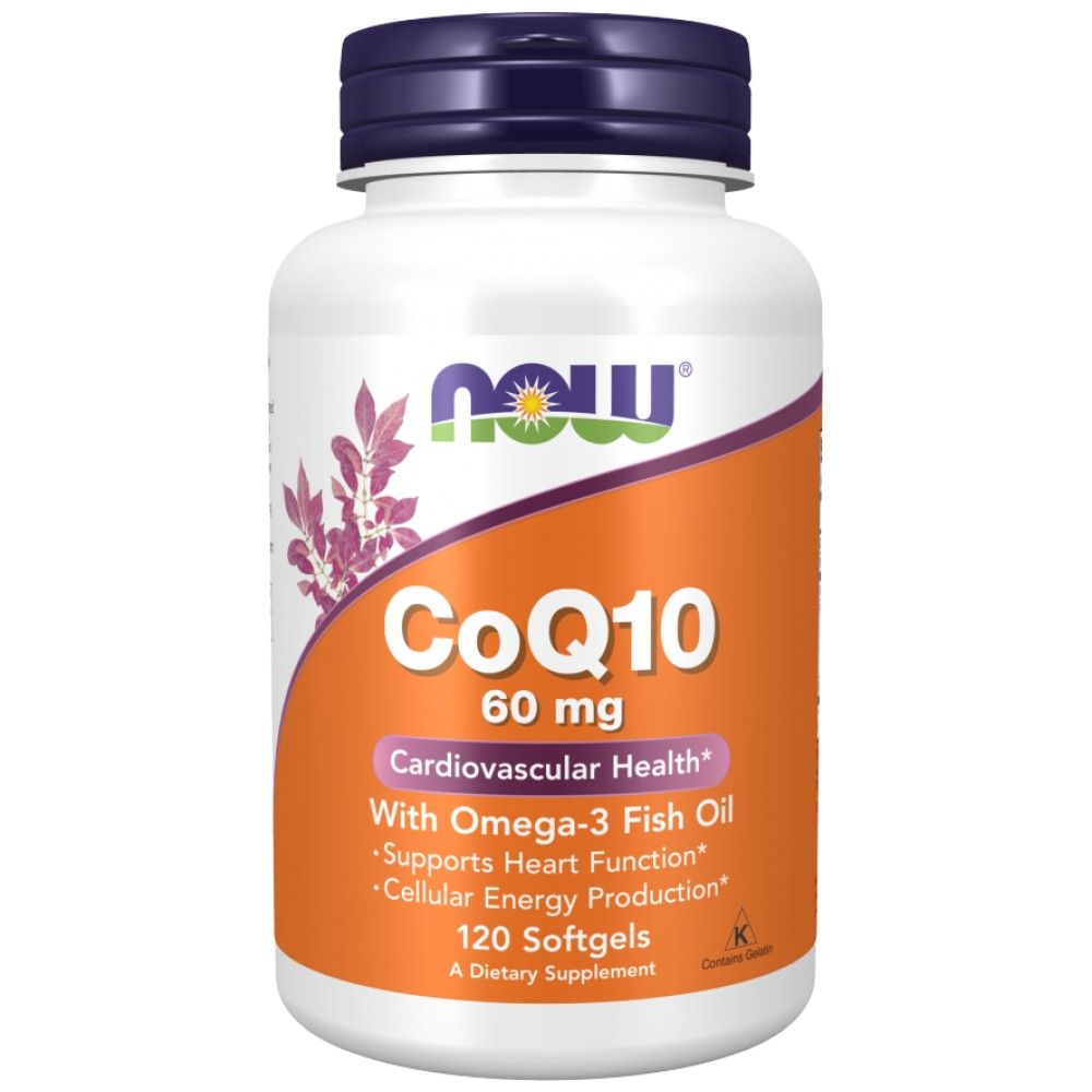 CoQ10 60 mg + omega 3 - 120 gel kapsul