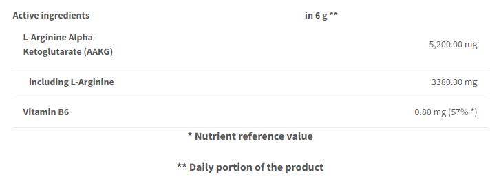 Aakg prah | z vitaminom B6 - 240 gramov