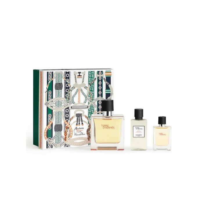 Terre D'<tc>Hermès</tc> Parfumska voda v razpršilu 75 ml Set 3 kosov
