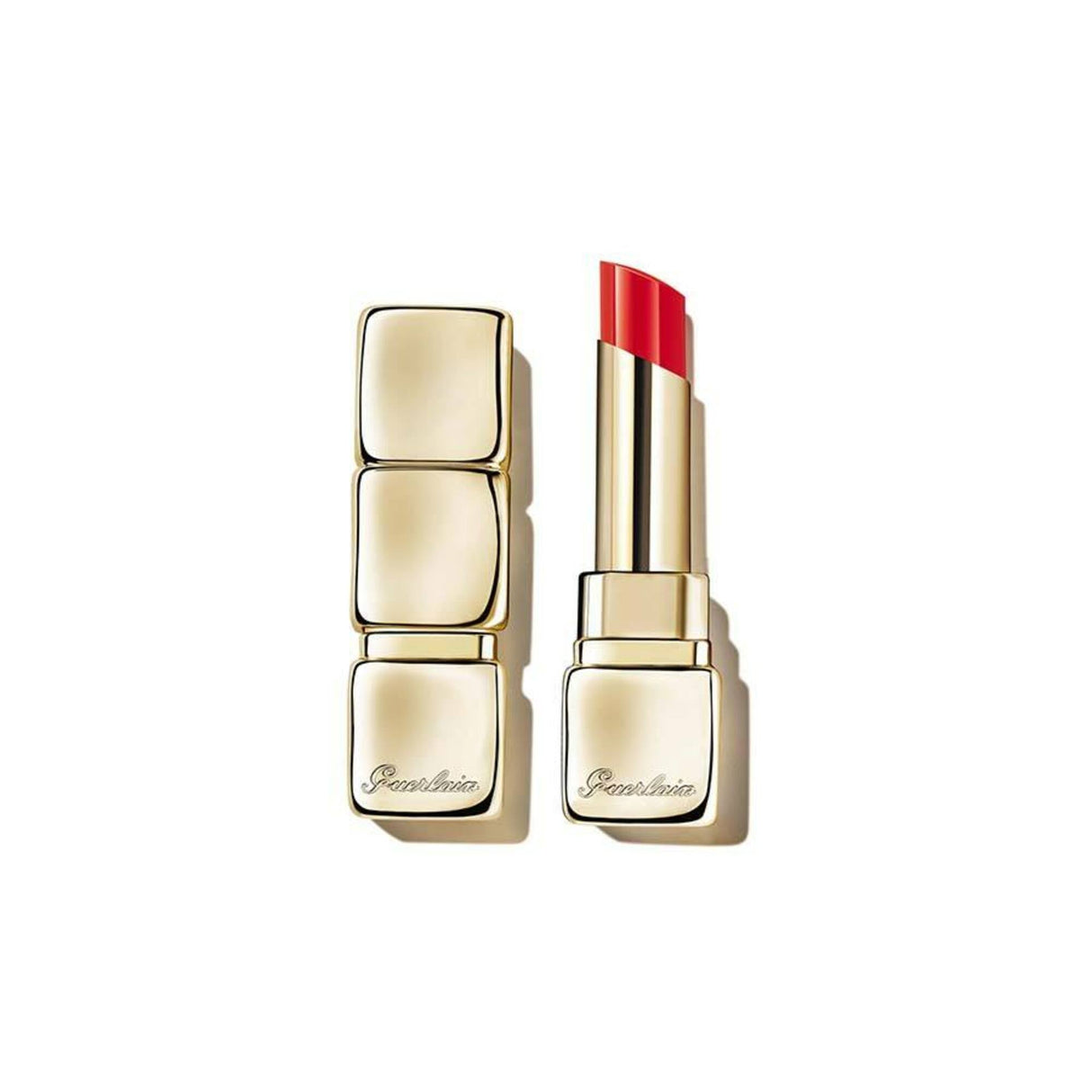 Guerlain Kissskiss Shine Bloom Barra de labios 775 Poppy Kiss 1Un