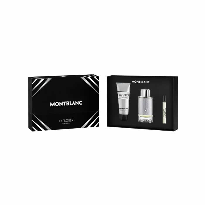 <tc>MONTBLANC</tc> Parfumska voda Explorer Platinum v spreju 100 ml, 3 kosi