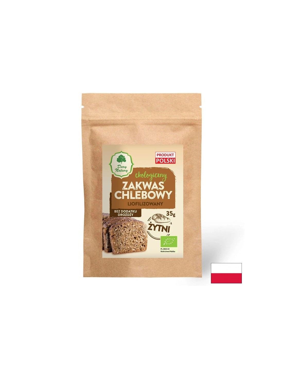 Liofilizirano rženo kislo testo Bio, 35 g <tc>Dary Natury</tc>