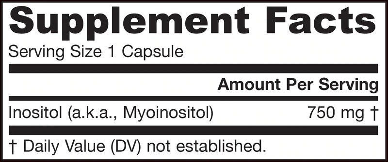 Inositol 750 mg - 100 kapsul