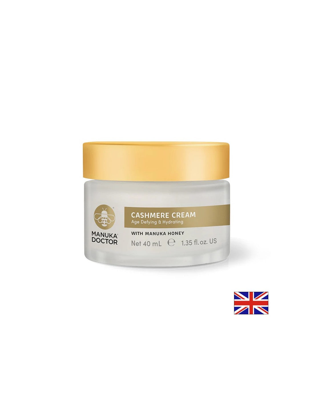 Krema za obraz proti staranju z kašmirjem in medu Manuka, 40 ml