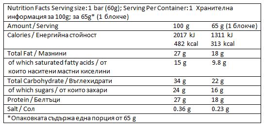 Crunch beljakovinski bar/70 g