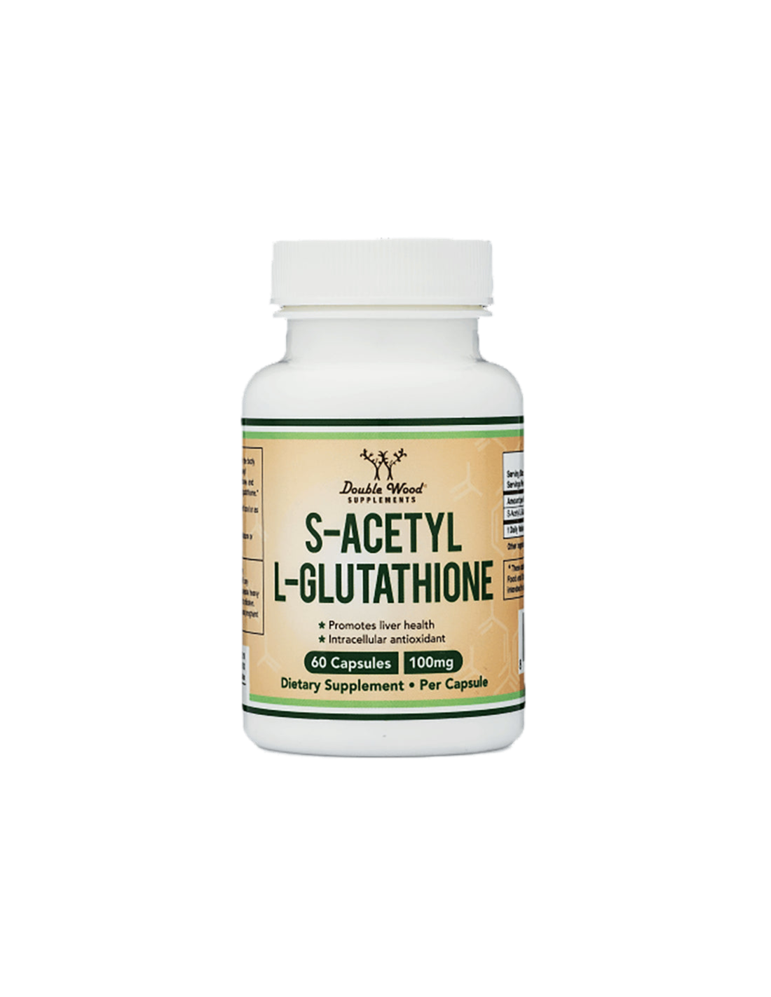 S-Acetyl-L-Glutathione/ S-Acetyl-L-Glutathione, 60 capsules Double Wood - Nutra Best Europe