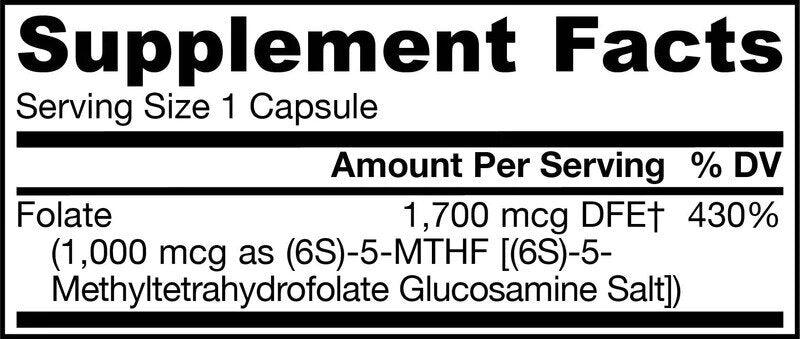 Metilni folat 1000 mcg - 100 kapsul