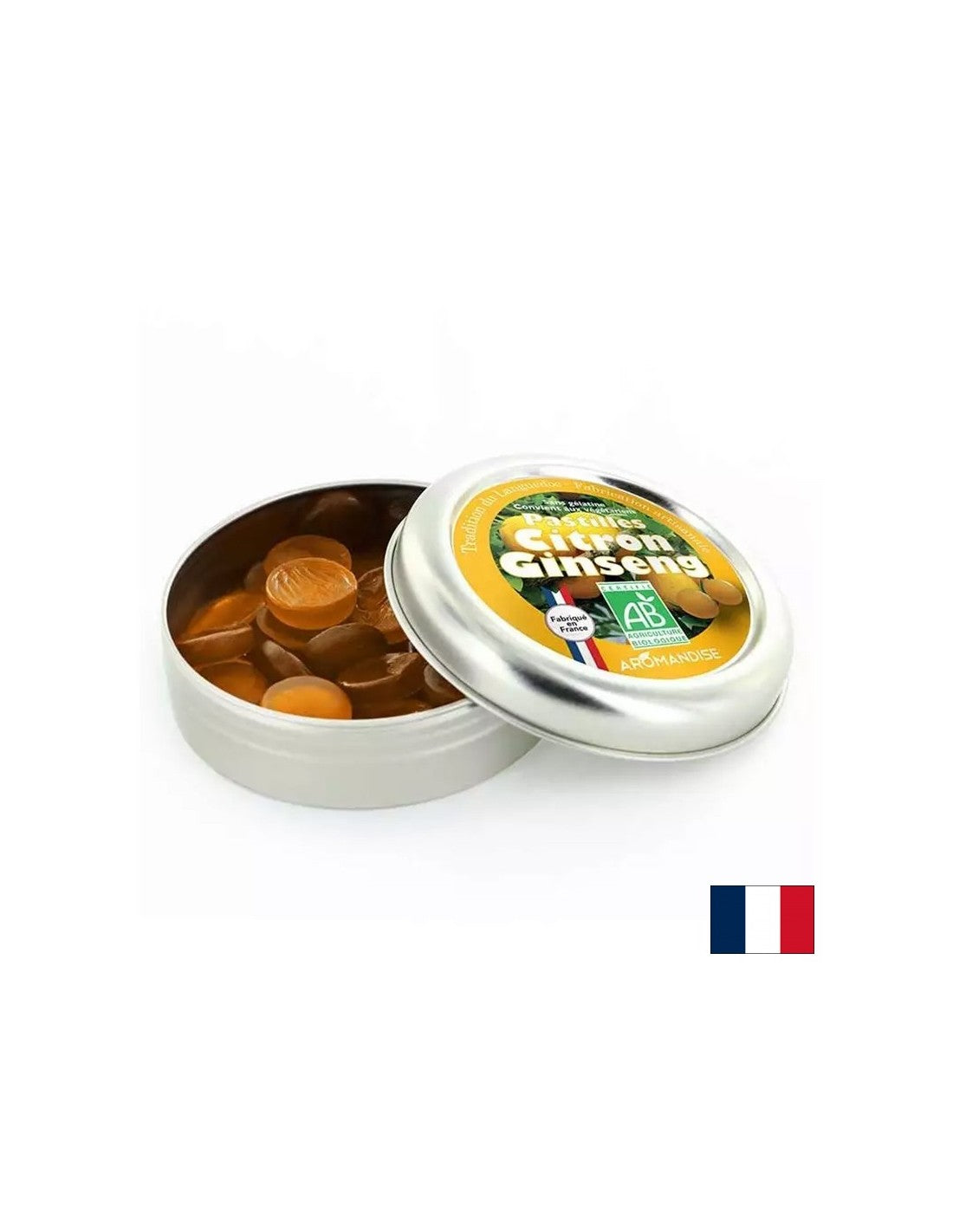 Pastile z limono in ginsengom, 45 g