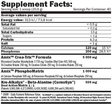 Crea-Trix ™ 40 serv. - 0,824 kg