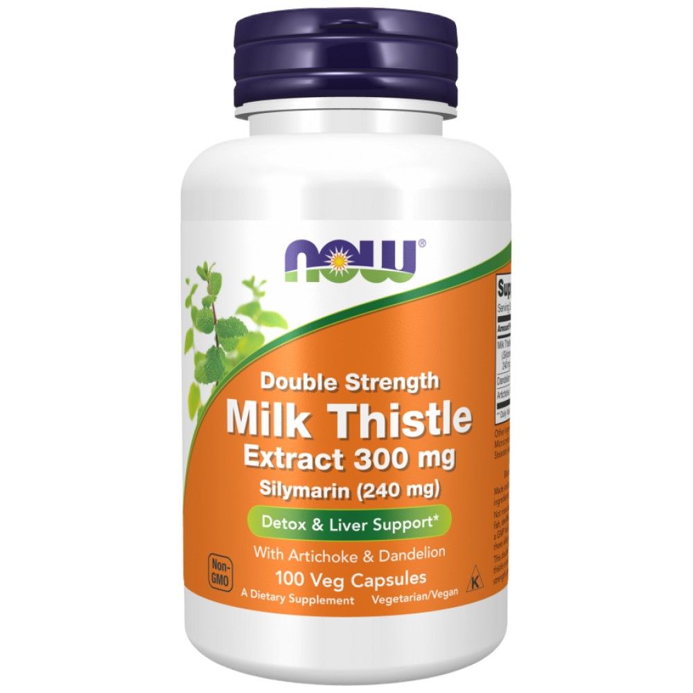 Milk Thistle - ekstrakt silimarina | Dvojna moč z artičoko in drevesom - 100 kapsul