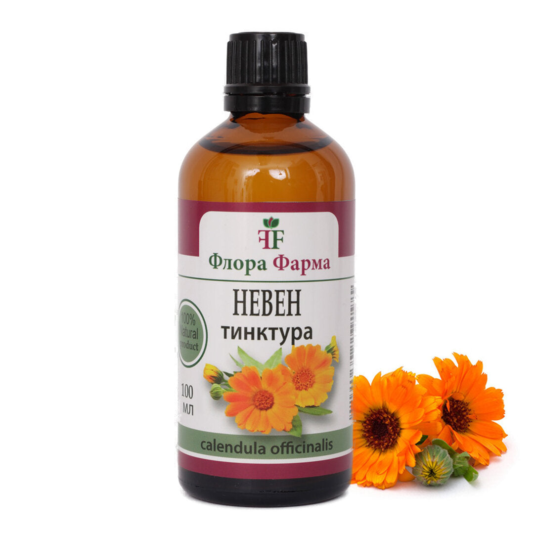 Calendula 750 mg - tincture 100 ml FLORA FARMA - Nutra Best Europe