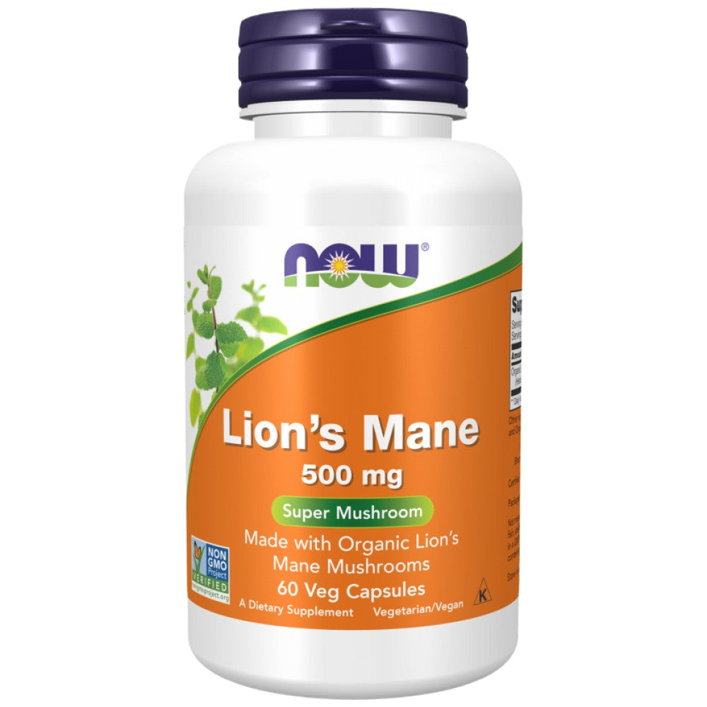 Lion's Mane 500 mg | Izdelana z gobami organske levine - 60 kapsul
