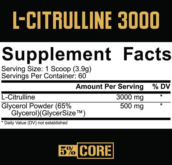 L-citrulin 3000 | z GlyCersize ™ - 234 gramov