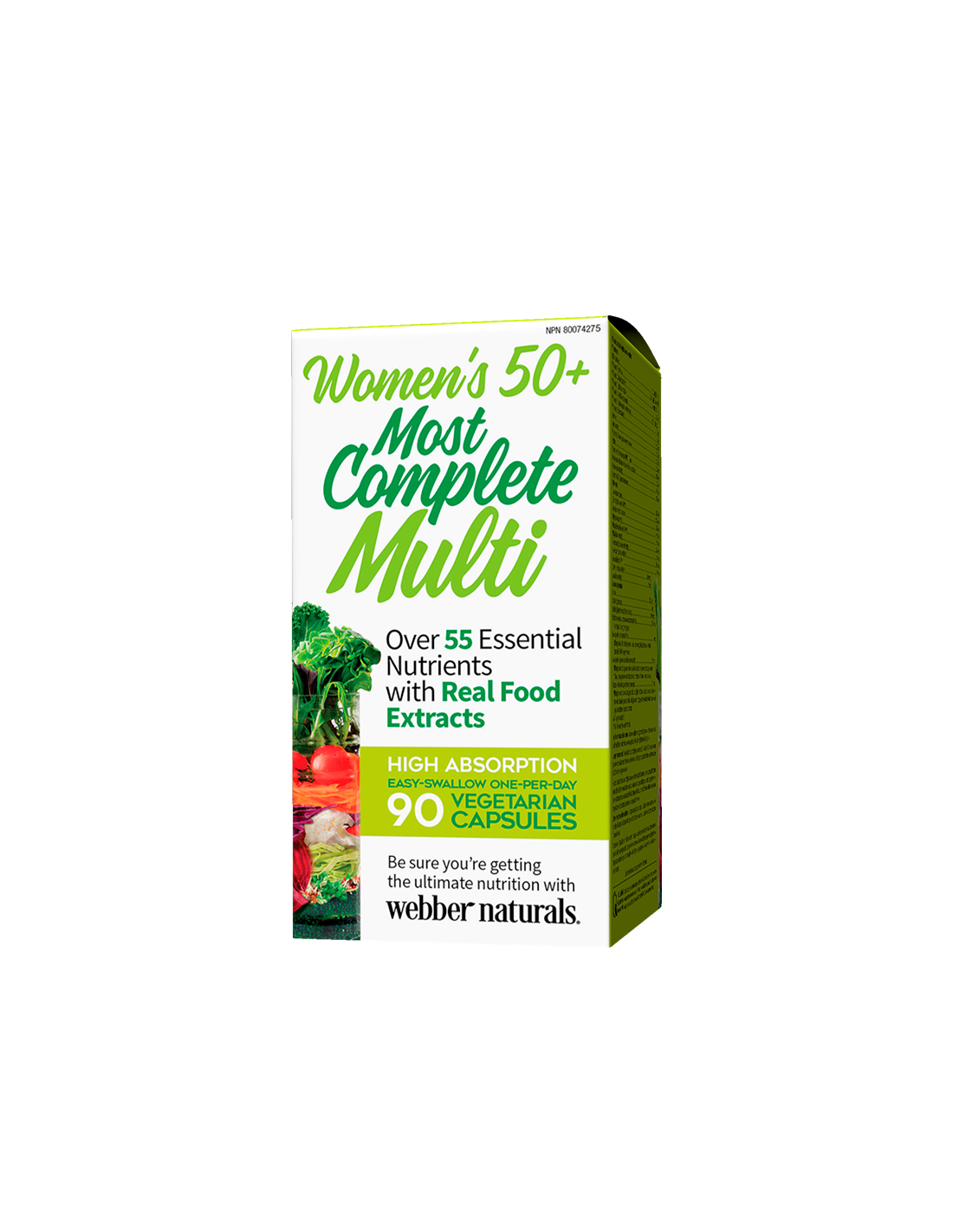 Multivitamini za ženske 50+ - Women's Most Complete Multi 50+, 90 V kapsule <tc>Webber Naturals</tc>