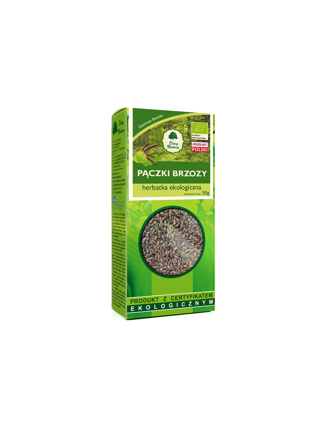 Bio popki bele breze, 50 g <tc>Dary Natury</tc>