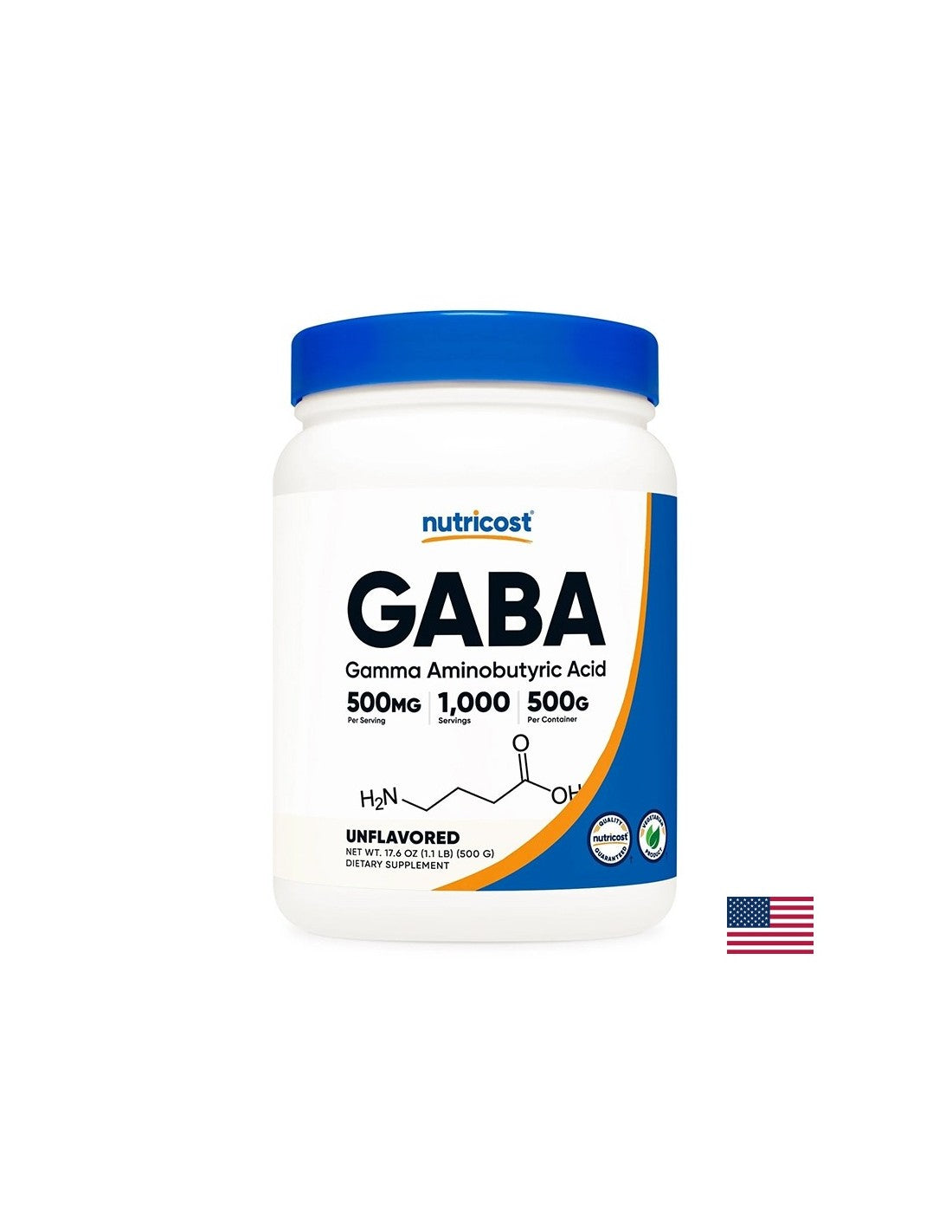 Stres in dobro razpoloženje - GABA (gama -aminobutirična kislina), 500 g prahu