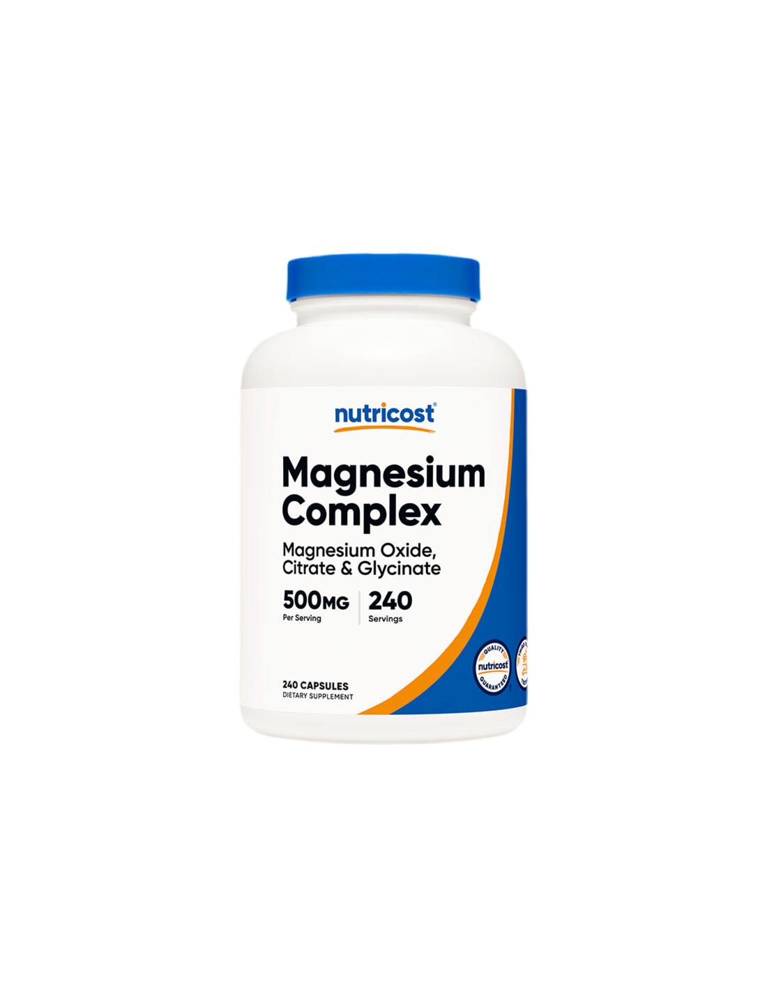 Delovanje živcev in mišic - Magnezijev kompleks, 500 mg x 240 kapsul <tc>Nutricost</tc>
