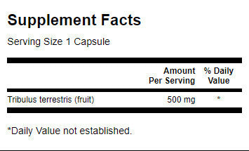 Tribulus s polnim spektrom sadje 500 mg - 90 kapsul
