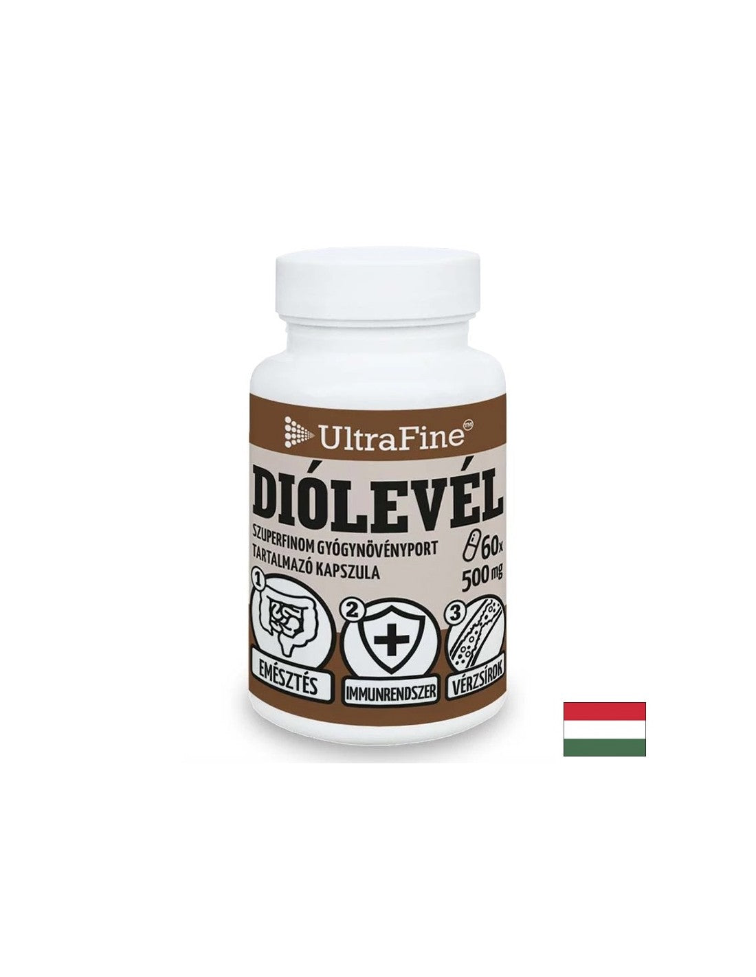 Dobra prebava in imunost - oreh (list), 500 mg x 60 kapsul