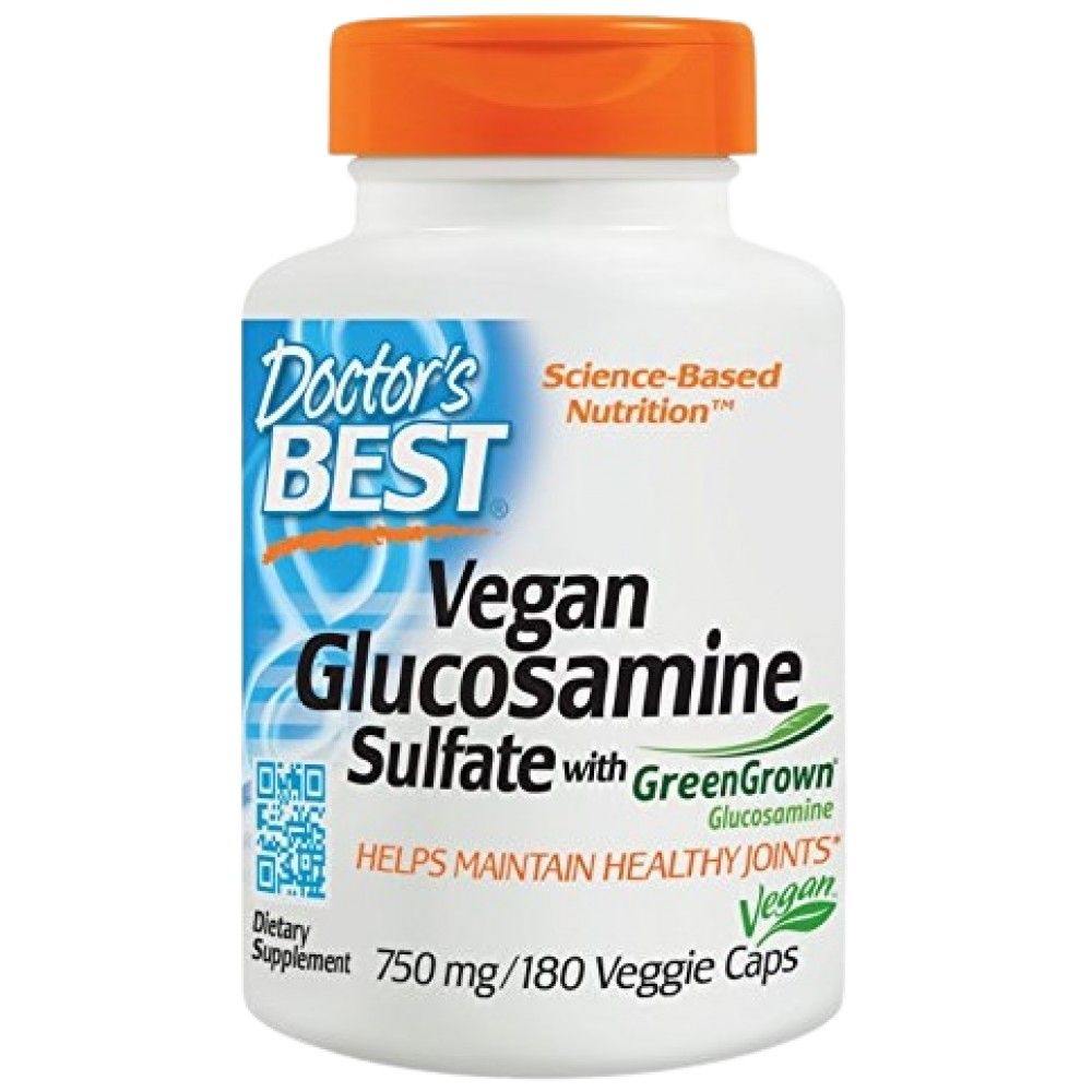 Veganski glukozamin sulfat 750 mg | Z GreenGrownom - 180 kapsul