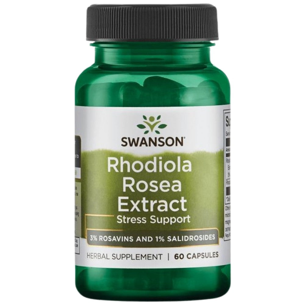 Izvleček Rhodiola Rosea | 3 % R<tc>Osavi</tc>ns 60 kapsul