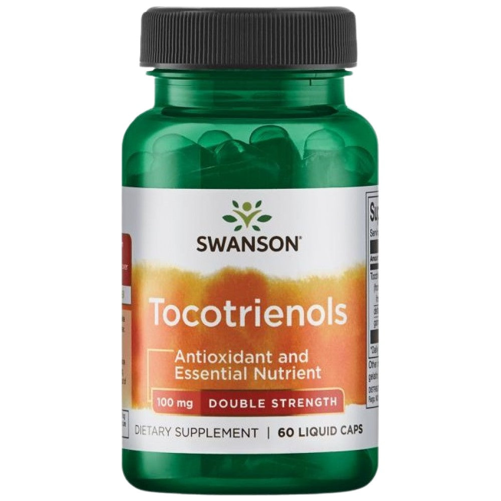 Dvojna trdnost Tocotrienols 100 mg 60 gel kapsul
