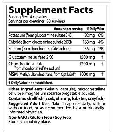 Najboljši glukozamin hondroitin in MSM - 360 kapsul