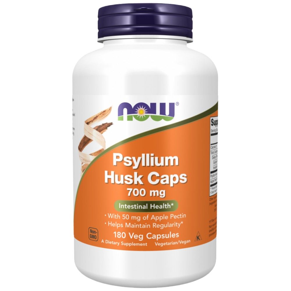Psyllium Husk 700 mg | z jabolčnim pektinom - 180 kapsul