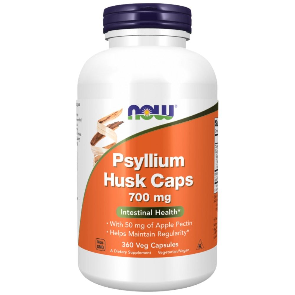 Psyllium Husk 700 mg | z jabolčnim pektinom - 360 kapsul